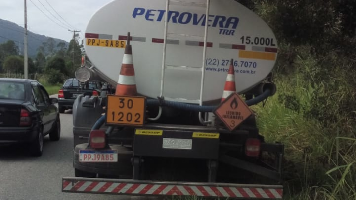 Transporte de carga perigosa em Maricá