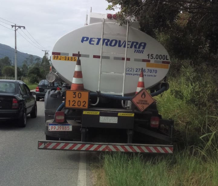 Transporte de carga perigosa em Maricá