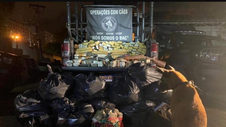 Rj: PM apreende mais de uma tolenada de drogas.