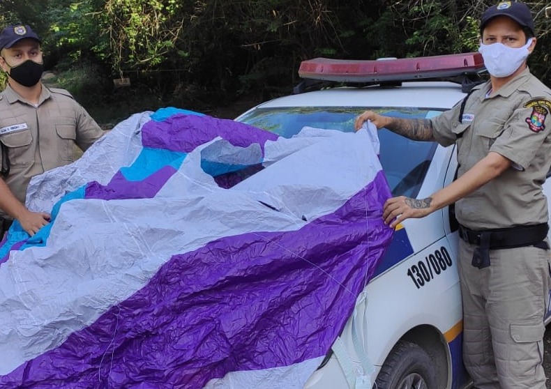 Balão de 3 metros é apreendido na Região Oceânica em Niterói