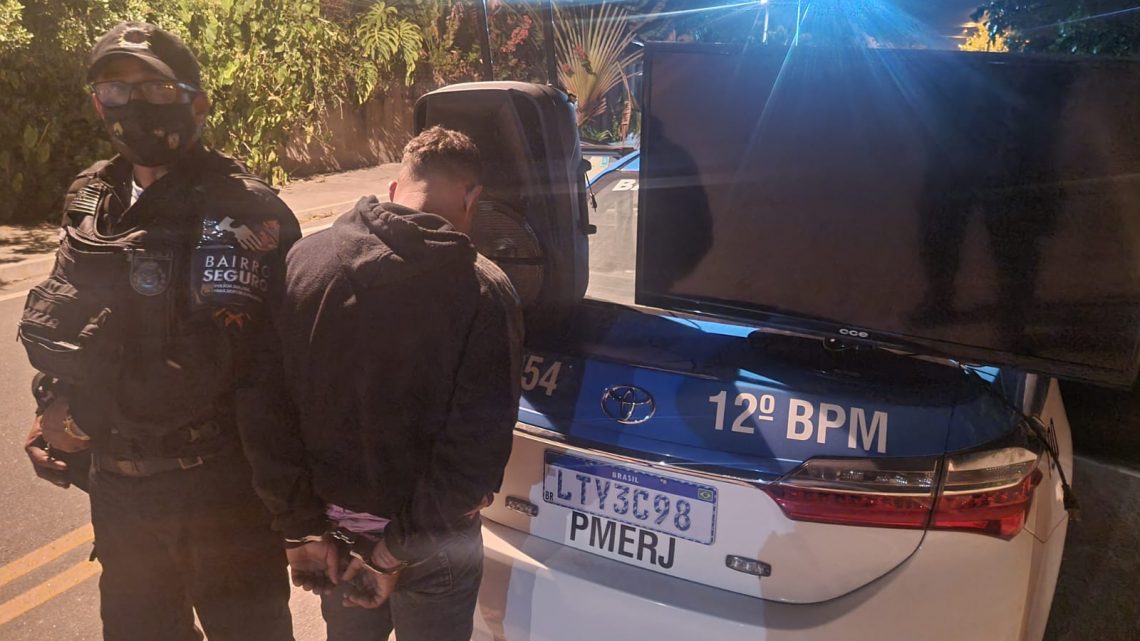 Homem é preso após furtar uma residência em Maricá Homem é preso após furtar uma residência em Maricá