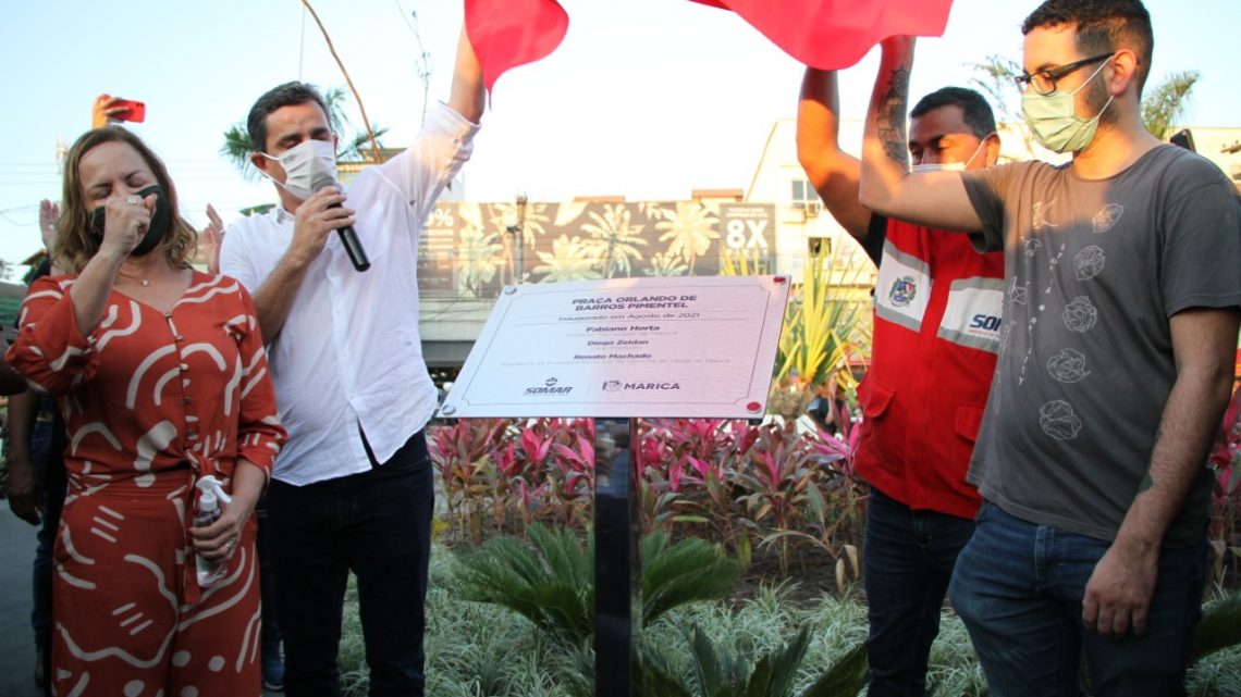 Emoção marca a inauguração da Praça Orlando de Barros Pimentel em Maricá Emoção marca a inauguração da Praça Orlando de Barros Pimentel em Maricá