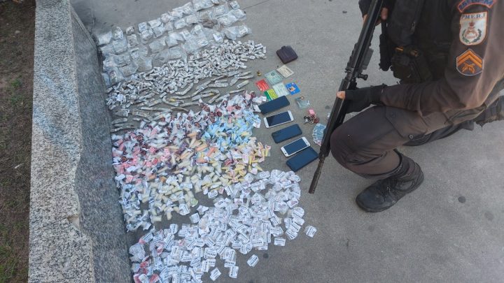 Drogas apreendidas em Cabo Frio