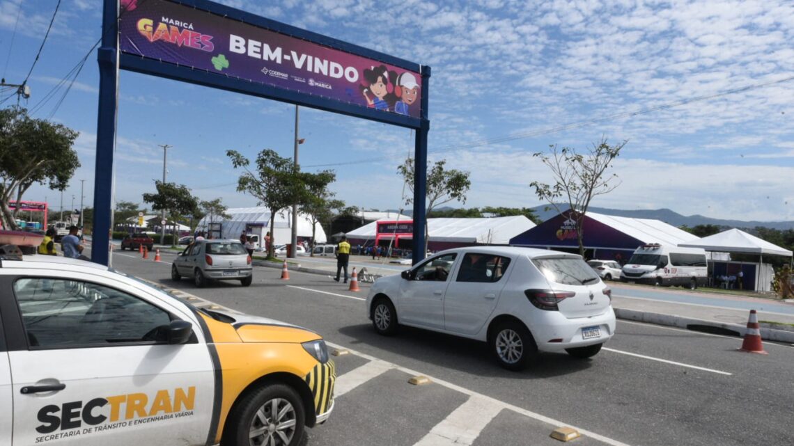 Prefeitura realiza alteração de trânsito no acesso ao Maricá Games Prefeitura realiza alteração de trânsito no acesso ao Maricá Games
