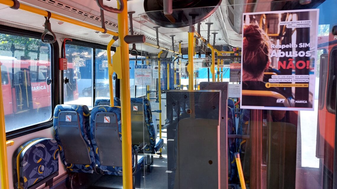 Prefeitura de Maricá lança campanha contra assédio em transporte público