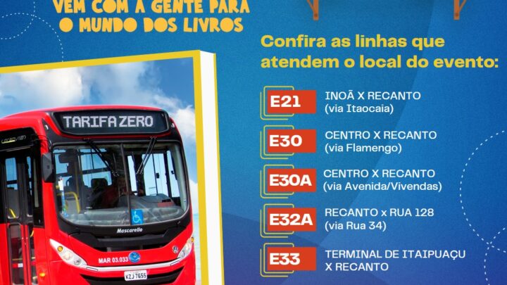 EPT dispõe de cinco linhas de ônibus para a FLIM