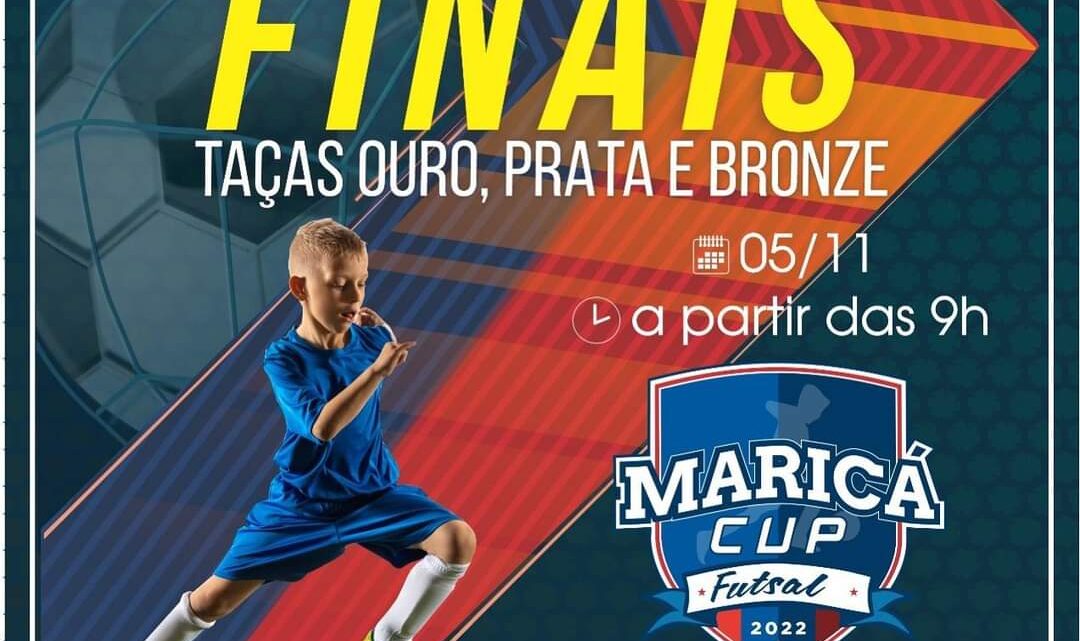 As finais do Maricá Cup de Futsal acontecem neste sábado (05/11) na Arena Flamengo As finais do Maricá Cup de Futsal acontecem neste sábado (05/11) na Arena Flamengo