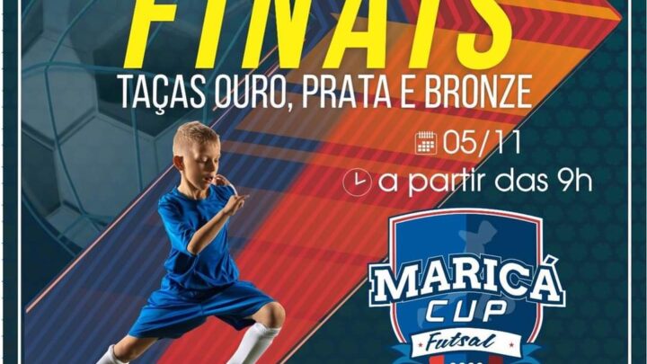 As finais do Maricá Cup de Futsal acontecem neste sábado (05/11) na Arena Flamengo