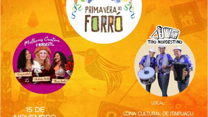 Maricá recebe projeto “Primavera do Forró” na Lona Cultural de Itaipuaçu