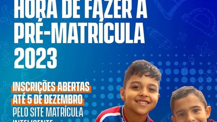 Secretaria de Educação inicia processo de pré-matrícula da rede pública de ensino