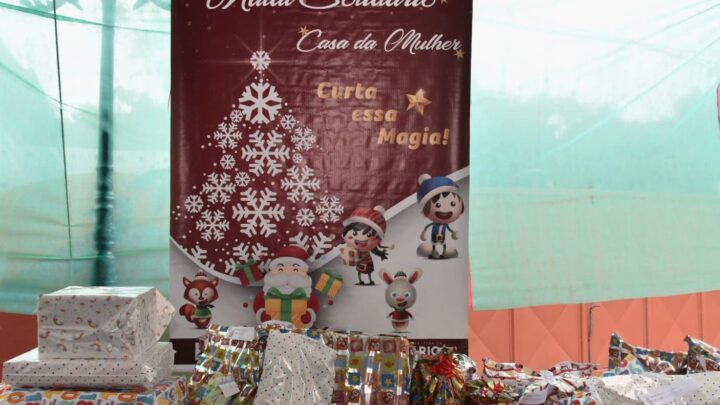Natal Solidário da Casa da Mulher de Maricá tem ceia e entrega de presentes para 120 crianças