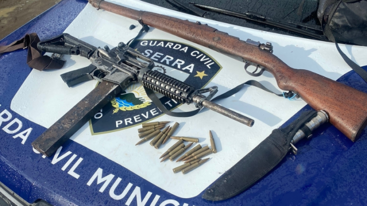 Guarda apreende fuzil de uso restrito das forças armadas em Porto Dourado