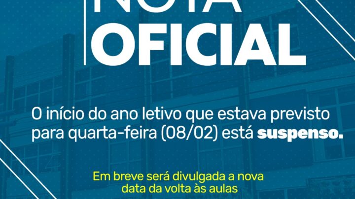 Prefeitura suspende início do ano letivo