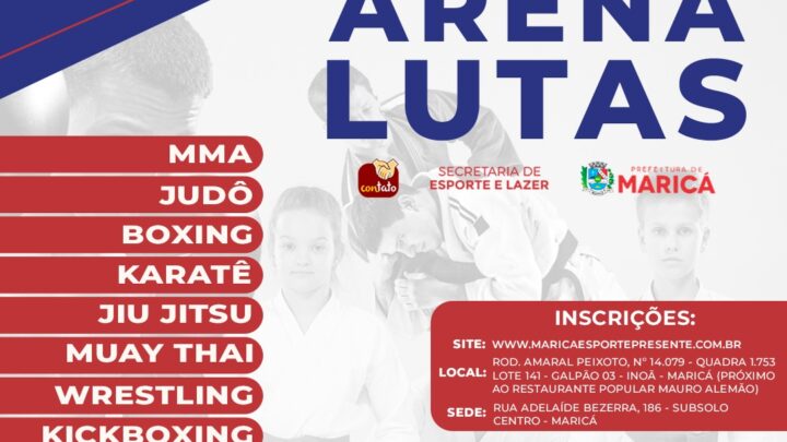 Projeto Maricá Esporte Presente abre vagas para a ‘Arena Lutas’ em Inoã