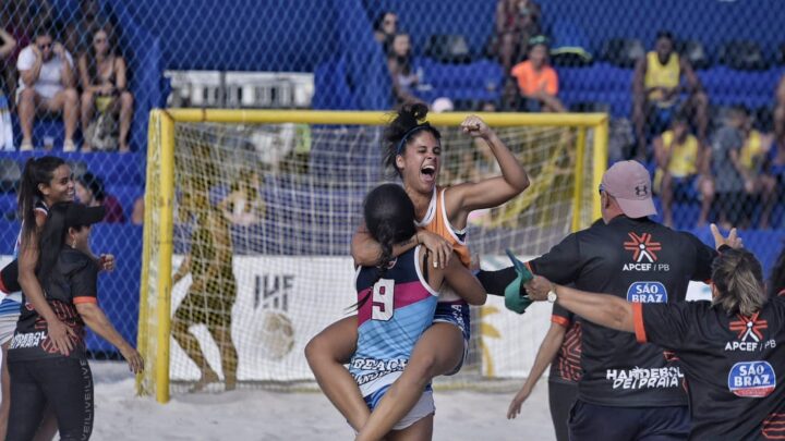 Equipes da Paraíba e do Rio vencem 1ª etapa do Circuito Brasileiro de Handebol de Praia, em Maricá