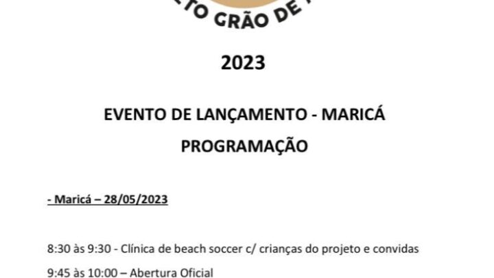 Parque Nanci recebe ação do projeto Grão de Areia Beach Soccer neste domingo (28/05)