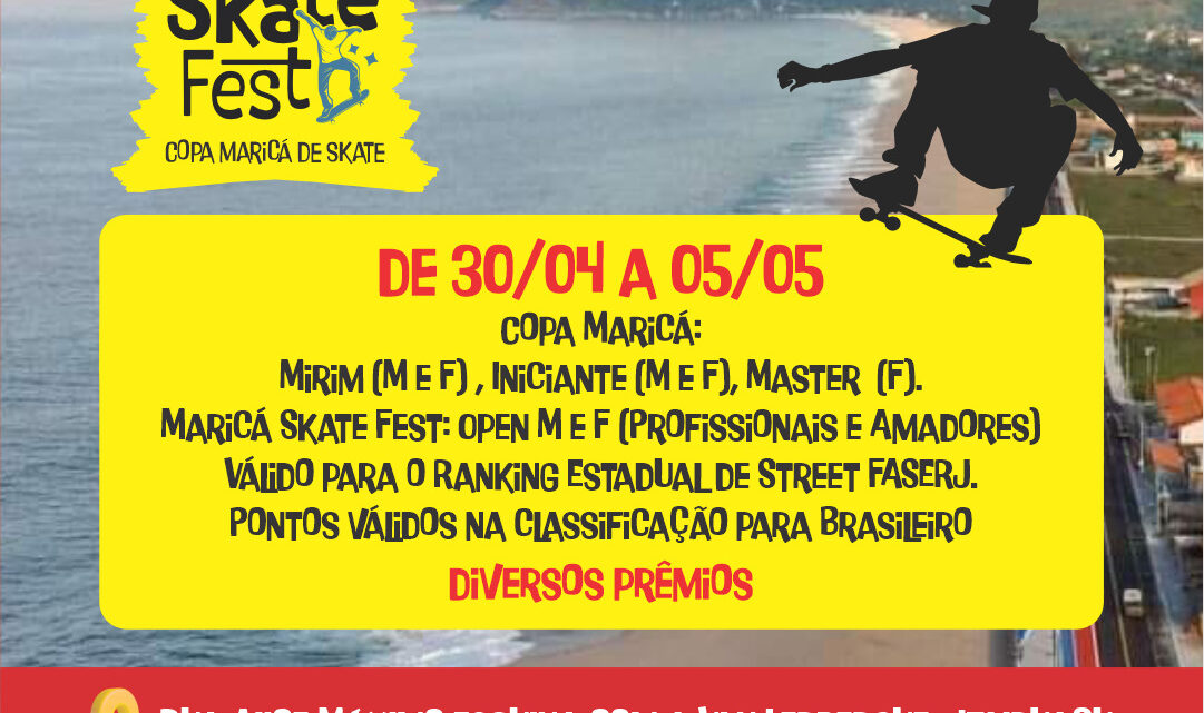 Maricá recebe festival de skate em março