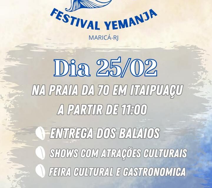 Primeiro festival Yemanjá acontece neste domingo (25/02) em Itaipuaçu
