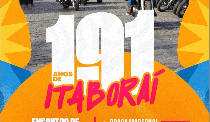Itaboraí 191 anos: 21º Encontro de Motociclistas agita Praça Marechal Floriano Peixoto neste fim de semana