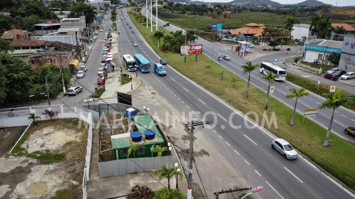 Inicia obra de nova passarela na RJ-106 em Maricá