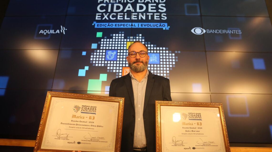 Maricá vence em duas categorias do Prêmio Band Cidades 2024