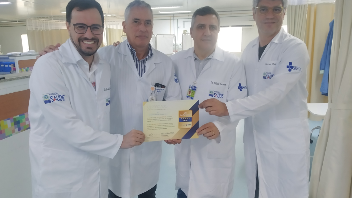 Hospital Estadual Azevedo Lima ganha prêmio de excelência em UTI