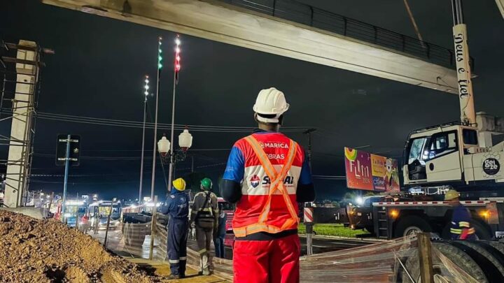 Somar conclui içamento de vigas da passarela de Inoã