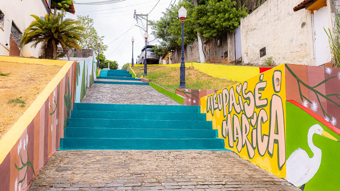 Prefeitura transforma escadaria da Boa Vista em galeria de arte a céu aberto, no Centro Prefeitura transforma escadaria da Boa Vista em galeria de arte a céu aberto, no Centro