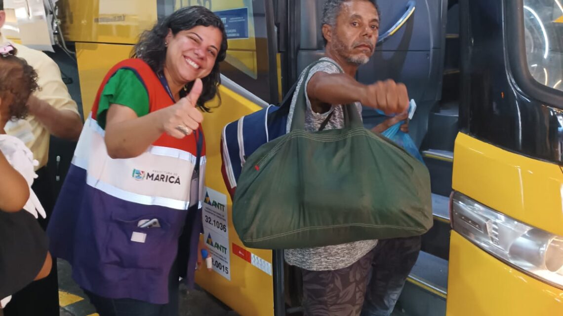 Maricá reintegra mais duas pessoas em situação de rua Maricá reintegra mais duas pessoas em situação de rua