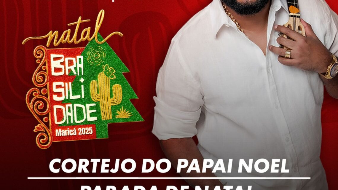 Natal Brasilidade: Dudu Nobre é atração especial do Natal em Maricá