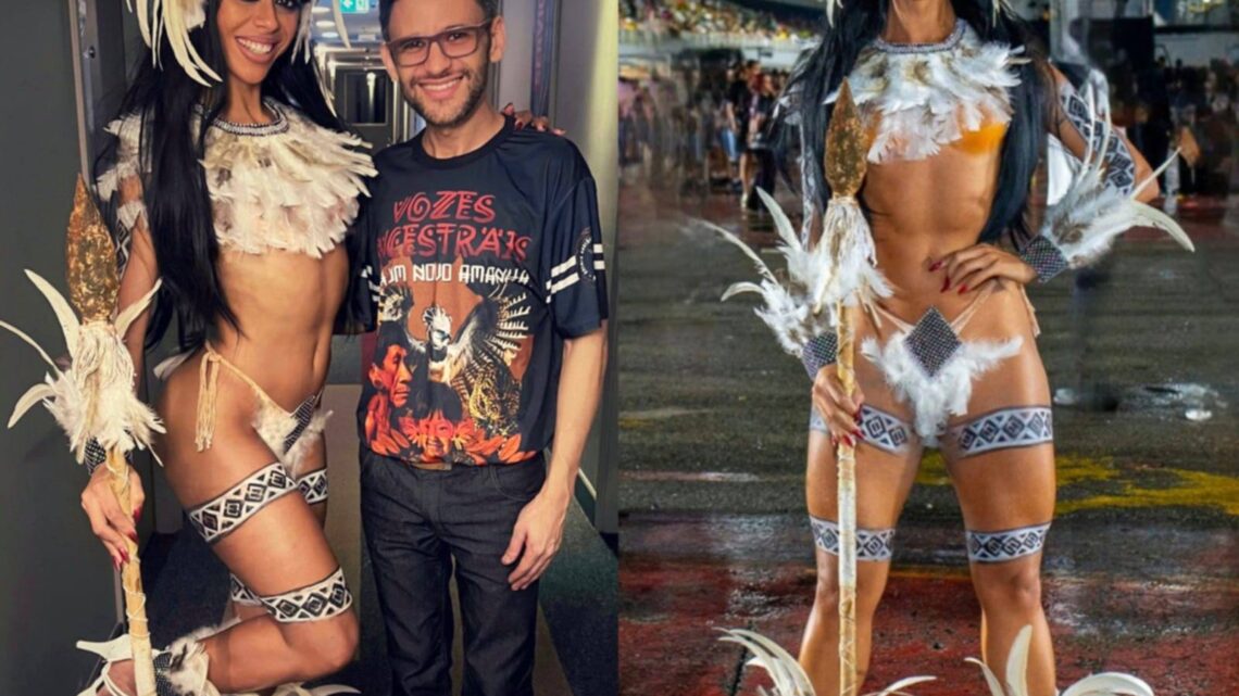 Carnaval: maquiador Anderson Natio assina beleza e figurino da musa da Gaviões Juliana Leones