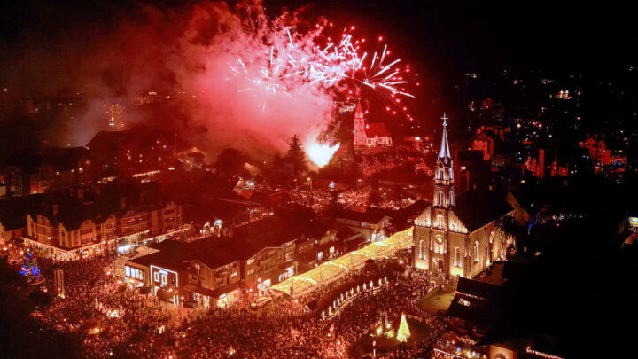 Gramado brilha na virada de 2026 com show de fogos para mais de 30 mil pessoas