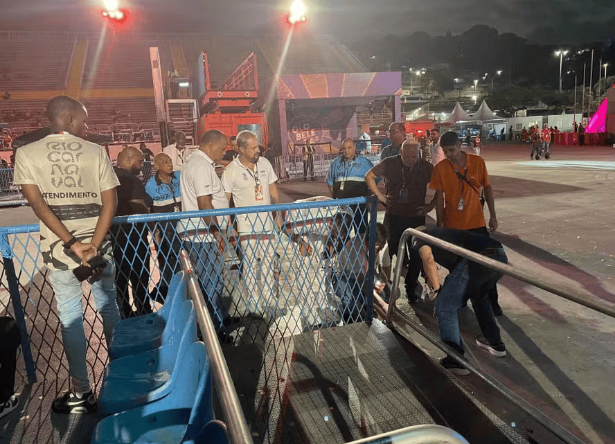 Acidente com carro alegórico: após cirurgia, integrante da União de Maricá continua no CTI