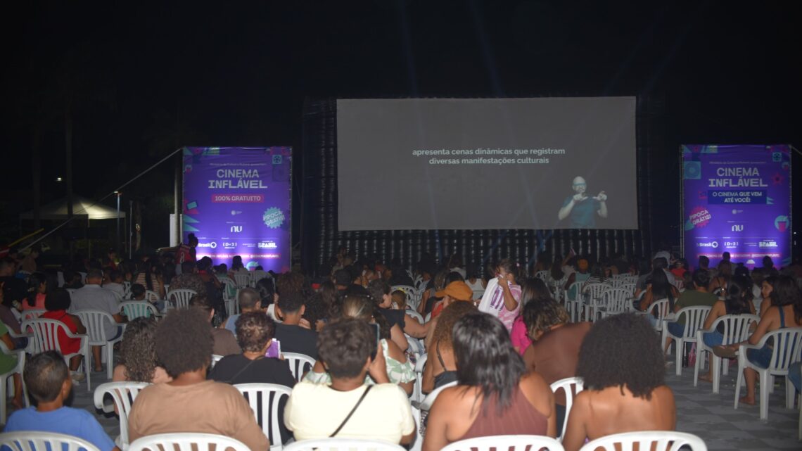 Maricá: Cinema Inflável encerra programação na orla do Parque Nanci