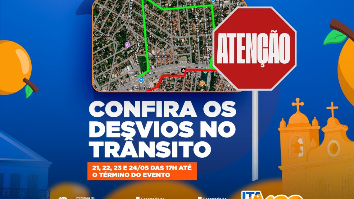 Itaboraí 193 anos: Trânsito terá alterações durante programação de aniversário da cidade