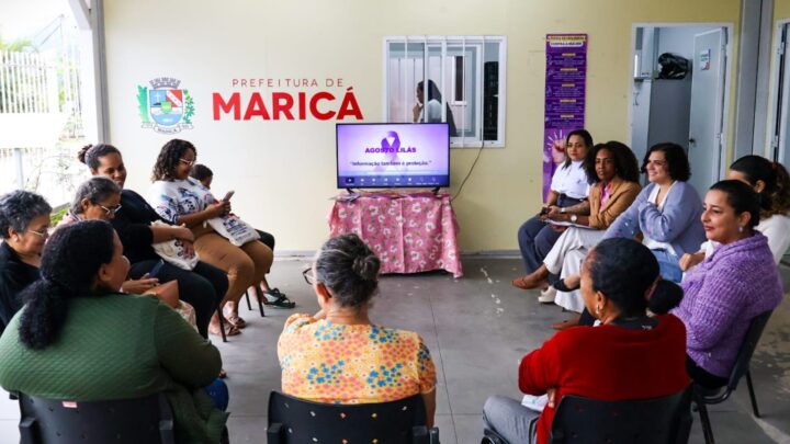 Prefeitura de Maricá leva ação do Agosto Lilás ao CRAS de Santa Paula