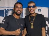 O Influenciador Thiago Capixaba prestigia o show de Eduardinho Dos Teclados, em Guarapari/ES