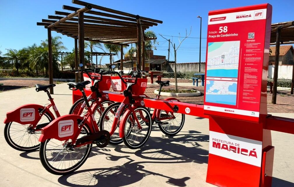 Maricá entrega novas estações de bicicletas compartilhadas