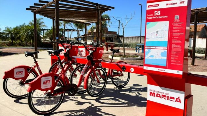 Maricá entrega novas estações de bicicletas compartilhadas
